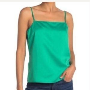 NWT J. CREW Green Adjustable Straps Camisole Large